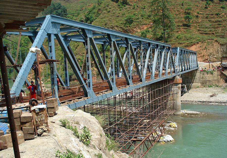 Construction of Sunkoshi River Bridge